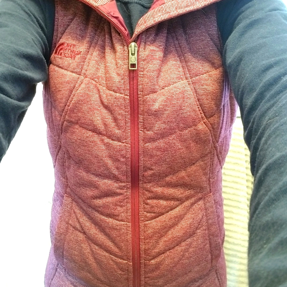 The North Face zip up vest